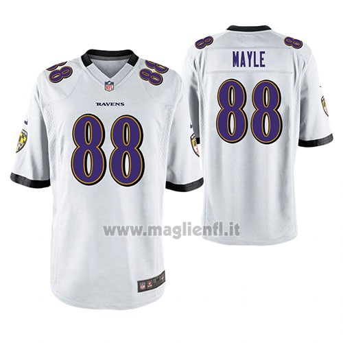 Maglia NFL Game Baltimore Ravens Vince Mayle Bianco